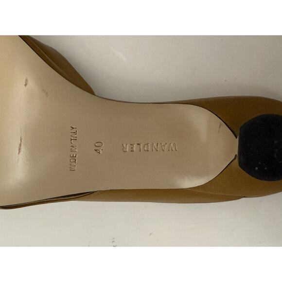 New Women’s Wandler Julio Sandal Mule in Sparrow Mix Tan Leather Size 40 US 10 - Picture 8 of 9